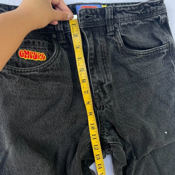 Vintage FLAWED Empyre Black Baggy Oversized Skater Jeans Size 30 y2k 90s - Picture 7 of 8